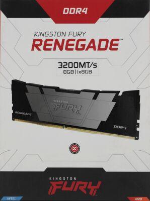 ������ DDR4 8GB 3200MHz Kingston KF432C16RB2/8 Fury Renegade Black RTL Gaming PC4-25600 CL16 DIMM 288-pin 1.35� dual rank � ���������� Ret