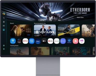 ������� Samsung 32" Smart Monitor M9 LS32FM902SIXCI ���������� ����� OLED LED 16:9 HDMI M/M Cam ������� HAS 250cd 178��/178�� 3840x2160 165Hz FreeSync Premium Pro DP 4K USB 8.4��