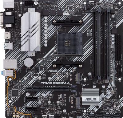 ����������� ����� Asus PRIME B550M-A/CSM Soc-AM4 AMD B550 4xDDR4 mATX AC`97 8ch(7.1) GbLAN RAID+VGA+DVI+HDMI
