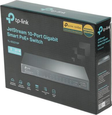 ���������� TP-Link SG2210P (L2) 8x1����/� 2SFP 8PoE+ �����������