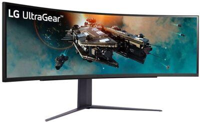 ������� LG 49" UltraGear 49GR85DC-B ������ VA LED 32:9 HDMI ������� HAS Piv 3000:1 450cd 178��/178�� 5120x1440 240Hz FreeSync Premium Pro DP 2K USB 15.1��
