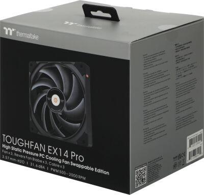 ���������� Thermaltake Toughfan EX14 Pro 140x140x25mm ������ 4-pin 31.6-34.1dB Ret
