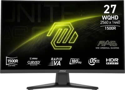 ������� MSI 27" Mag 275CQF E18 ������ VA LED 16:9 HDMI ����������� 250cd 178��/178�� 2560x1440 180Hz DP Quad 2K (1440p) 4.6��