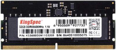������ DDR5 32GB 5600MHz Kingspec KS5600D5N11032G RTL PC5-44800 CL40 SO-DIMM 288-pin 1.1� single rank Ret