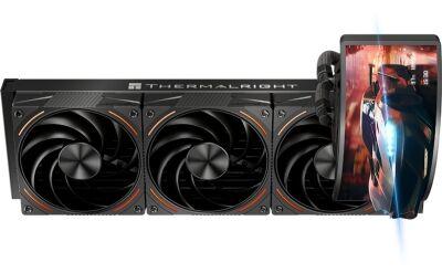 ������� �������� ���������� Thermalright Rainbow Vision 360 Turbo ARGB Soc-AM5/AM4/1200/1700/1851 ������ 4-pin 44.7dB Al LCD Ret (R-VISION-TURBO-360-BL-ARGB)