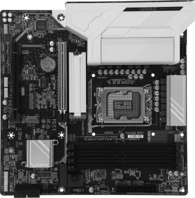 ����������� ����� Gigabyte B860M GAMING X WIFI6E Soc-1851 Intel B860 4xDDR5 mATX AC`97 8ch(7.1) 2.5Gg RAID+HDMI+DP