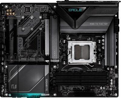 ����������� ����� Gigabyte X870E EAGLE WIFI7 Socket AM5 AMD X870E 4xDDR5 ATX AC`97 8ch(7.1) 5Gigabit RAID+HDMI