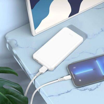 ��������� ����������� Hoco J100 High-ranking 10000mAh 2.1A 2xUSB-A ����� (J100 HIGH-RANKING WHITE)