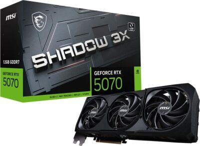 ���������� MSI PCI-E 5.0 RTX 5070 12G SHADOW 3X NVIDIA GeForce RTX 5070 12Gb 192bit GDDR7 2512/28000 HDMIx1 DPx3 HDCP Ret
