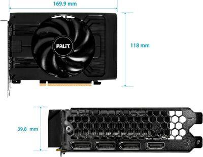 ���������� Palit PCI-E 5.0 PA-RTX5050 STORMX OC NVIDIA GeForce RTX 5050 8Gb 128bit GDDR6 2317/20000 HDMIx1 DPx3 HDCP Ret