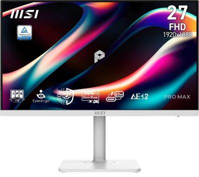 ������� MSI 27" Pro Max 271PHW E14 ����� IPS LED 16:9 HDMI M/M ������� HAS Piv 1000:1 250cd 178��/178�� 1920x1080 144Hz DP FHD USB 6.4��