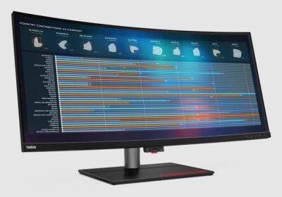  Lenovo 39.7" P40w-20 2500R, 21:9, IPS, 5K UHD, 4ms, 300cd, 75Hz, HDMI, DP, 2xThunderbolt, USB, USB-C, LAN, HAS