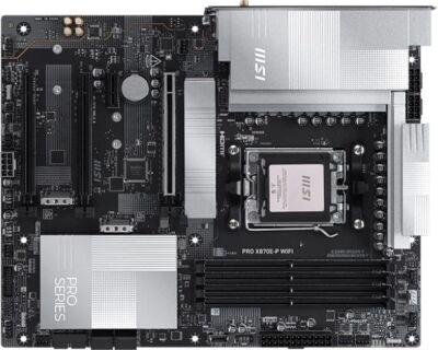 ����������� ����� MSI PRO X870E-P WIFI Socket AM5 AMD X870E 4xDDR5 ATX AC`97 8ch(7.1) 5Gigabit RAID+HDMI