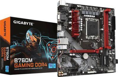 ����������� ����� Gigabyte B760M GAMING DDR4 Soc-1700 Intel B760 2xDDR4 mATX AC`97 8ch(7.1) 2.5Gg RAID+VGA+HDMI+DP