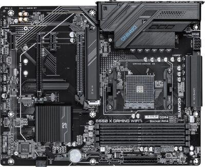 ����������� ����� Gigabyte B550 X GAMING WF7 Soc-AM4 AMD B550 4xDDR4 ATX AC`97 8ch(7.1) 2.5Gg RAID+HDMI+DP