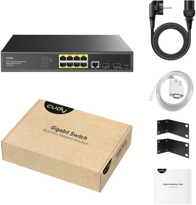 ���������� Cudy GS2008PS2 (L2) 8x1����/� 2SFP 8PoE+ 120W �����������