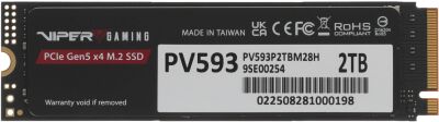 ���������� SSD Patriot PCIe 5.0 x4 2TB PV593P2TBM28H Viper VP593 M.2 2280