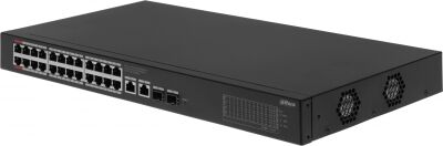 ���������� Dahua DH-CS4228-24GT-375 (L2) 24x1����/� 2x�����(1000BASE-T/SFP) 2SFP 24PoE 375W �����������