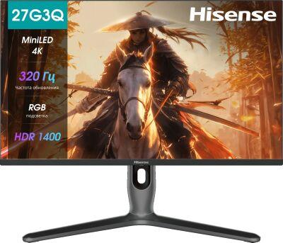 ������� Hisense 27" 27G7Q PRO ������-����� IPS LED 16:9 HDMI ������� HAS Piv 1000:1 350cd 89��/89�� 3840x2160 160Hz FreeSync Premium DP 4K USB 6.7��