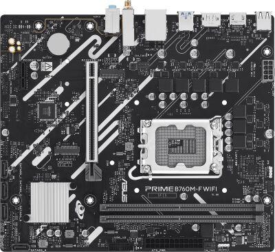 ����������� ����� Asus PRIME B760M-F WIFI Soc-1700 Intel B760 2xDDR5 mATX AC`97 8ch(7.1) GbLAN RAID+HDMI+DP