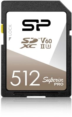 ���� ����� SDXC 512GB Silicon Power SP512GBSDXJV6V10 Superior Pro V60 w/o adapter