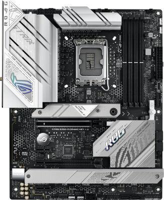 ����������� ����� Asus ROG STRIX B760-A GAMING WIFI Soc-1700 Intel B760 4xDDR5 ATX AC`97 8ch(7.1) 2.5Gg RAID+HDMI+DP