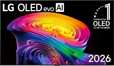 ��������� OLED LG 77" OLED77C6RLA.ARU ������/����������� 4K Ultra HD 120Hz DVB-T DVB-T2 DVB-C DVB-S2 USB WiFi Smart TV (RUS)