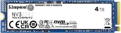 ���������� SSD Kingston PCIe 4.0 x4 4TB SNV3S/4000G NV3 M.2 2280