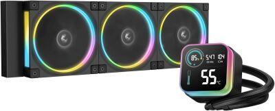 ������� �������� ���������� Deepcool LQ360 Ultra ARGB Soc-AM5/AM4/1200/1700/1851 ������ 4-pin 32dB Al LCD 350W 1900gr Ret (R-LQ360-BKASMC-G-1)