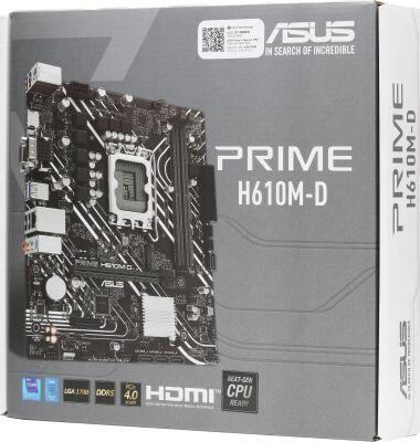 ����������� ����� Asus PRIME H610M-D Soc-1700 Intel H610 2xDDR5 mATX AC`97 8ch(7.1) GbLAN+VGA+HDMI
