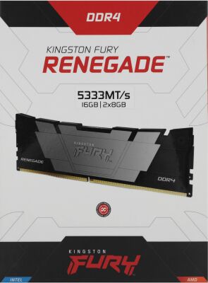 ������ DDR4 2x8GB 5333MHz Kingston KF453C20RB2K2/16 Fury Renegade Black RTL Gaming PC4-42666 CL20 DIMM 288-pin 1.6� single rank � ���������� Ret