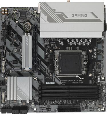 ����������� ����� Gigabyte B650M GAMING PLUS WIFI Socket AM5 AMD B650 4xDDR5 mATX AC`97 8ch(7.1) 2.5Gg RAID+HDMI+DP