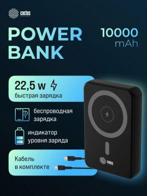 ��������� ����������� Cactus CS-PBFSUA-10000 10000mAh 22.5W 4.5A USB-C �������.���. ������