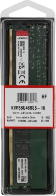 ������ DDR5 16GB 5600MHz Kingston KVR56U46BS8-16 Valueram RTL PC5-44800 CL46 DIMM 288-pin 1.1� single rank Ret