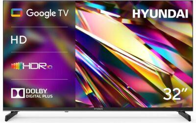 ��������� LED Hyundai 32" H-LED32BS5011 Google TV Frameless Metal ������/������ HD 60Hz DVB-T DVB-T2 DVB-C DVB-S DVB-S2 USB WiFi Smart TV