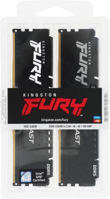 ������ DDR5 2x8Gb 5200MHz Kingston KF552C40BBK2-16 Fury Beast RTL Gaming PC5-41600 CL40 DIMM 288-pin 1.25� single rank � ���������� Ret