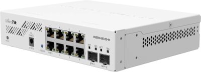 ���������� MikroTik CSS610-8G-2S+IN (L2) 8x1����/� 2x10����/� 2SFP+ 1PoE �����������