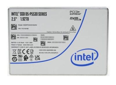  SSD PCIE 1.92TB TLC D5-P5530 SSDPF2KX019XZN1 INTEL