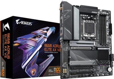 ����������� ����� Gigabyte B650 AORUS ELITE AX V2 Socket AM5 AMD B650 4xDDR5 ATX AC`97 8ch(7.1) 2.5Gg RAID+HDMI+DP