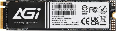 ���������� SSD AGi PCIe 3.0 x4 1TB AGI1T0GIMAI298-CB AI298 M.2 2280