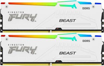 ������ DDR5 2x16GB 6800MHz Kingston KF568C34BWEAK2-32 Fury Beast RGB RTL Gaming PC5-54400 CL34 DIMM 288-pin 1.4� kit dual rank � ���������� Ret
