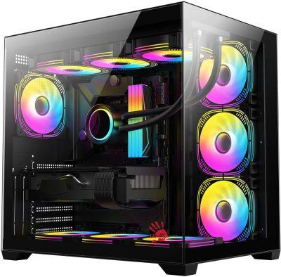 ������ Bloody CC-122 ������ ��� �� ATX 10x120mm 1xUSB2.0 1xUSB3.0 audio