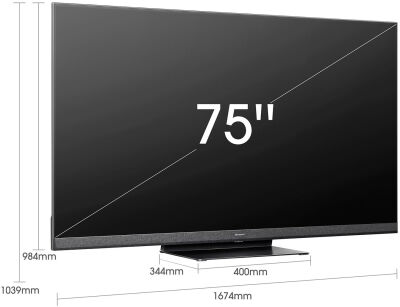 ��������� QLED Hisense 75" 75U8HQ ������ 4K Ultra HD 120Hz DVB-T DVB-T2 DVB-C DVB-S DVB-S2 WiFi Smart TV