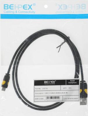 ������ 2A Smooth Connector USB (m)-micro USB (m) 1� ������