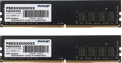 ������ DDR4 2x8GB 2666MHz Patriot PSD416G2666K Signature RTL PC4-21300 CL17 DIMM 288-pin 1.2� kit single rank Ret