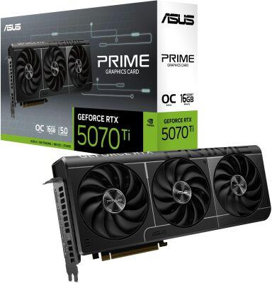 ���������� Asus PCI-E 5.0 PRIME-RTX5070TI-O16G NVIDIA GeForce RTX 5070TI 16Gb 256bit GDDR7 2497/28000 HDMIx1 DPx3 HDCP Ret