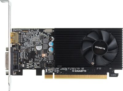 ���������� Gigabyte PCI-E GV-N1030D4-2GL NVIDIA GeForce GT 1030 2Gb 64bit DDR4 1177/2100 DVIx1 HDMIx1 HDCP Ret low profile