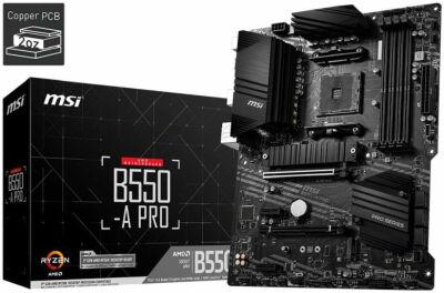 ����������� ����� MSI B550-A PRO Soc-AM4 AMD B550 4xDDR4 ATX AC`97 8ch(7.1) GbLAN RAID+HDMI+DP