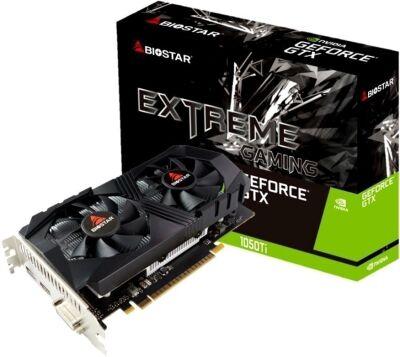 ���������� Biostar PCI-E 3.0 VN1055TF41 NVIDIA GeForce GTX 1050TI 4Gb 128bit GDDR5 1291/7008 DVIx1 HDMIx1 DPx1 HDCP Ret