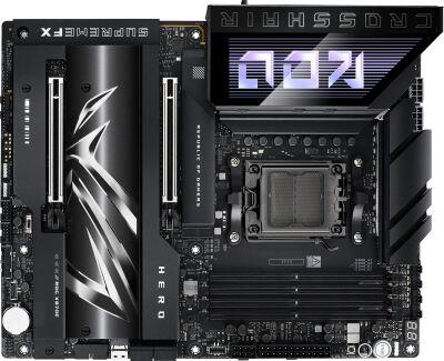 ����������� ����� Asus ROG CROSSHAIR X870E HERO Socket AM5 AMD X870E 4xDDR5 ATX AC`97 8ch(7.1) 5Gigabit + 2.5Gigabit Ethernet RAID+HDMI